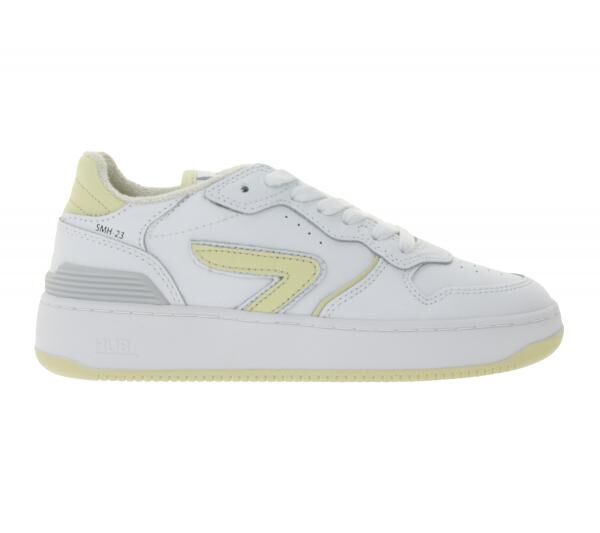 HUB Smash L31 Damen Sneaker mit Terry-F&uuml;tterung Echtleder-Schuhe W5008L31-L10-897 Wei&szlig;/Beige