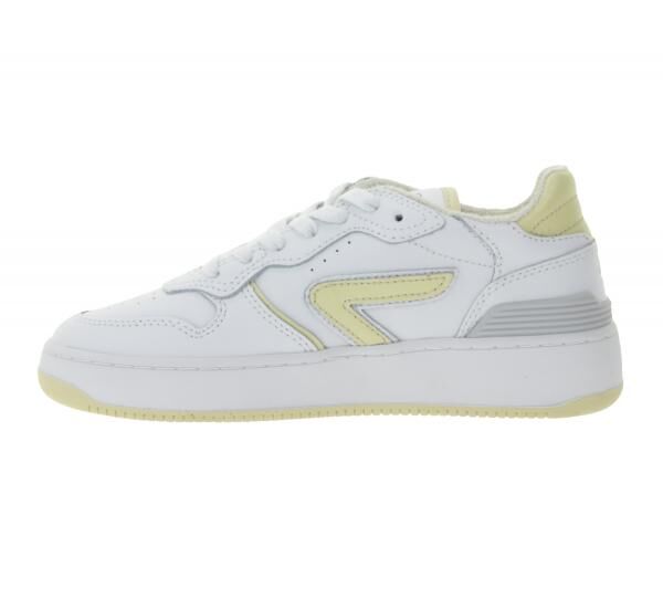 HUB Smash L31 Damen Sneaker mit Terry-F&uuml;tterung Echtleder-Schuhe W5008L31-L10-897 Wei&szlig;/Beige