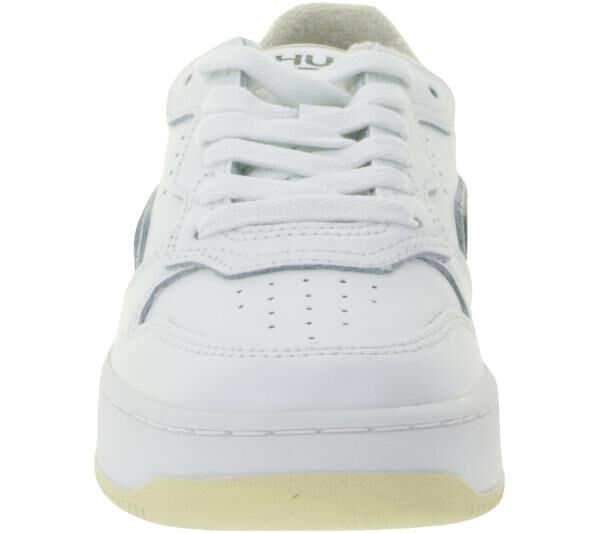 HUB Smash L31 Damen Sneaker mit Terry-F&uuml;tterung Echtleder-Schuhe W5008L31-L10-897 Wei&szlig;/Beige