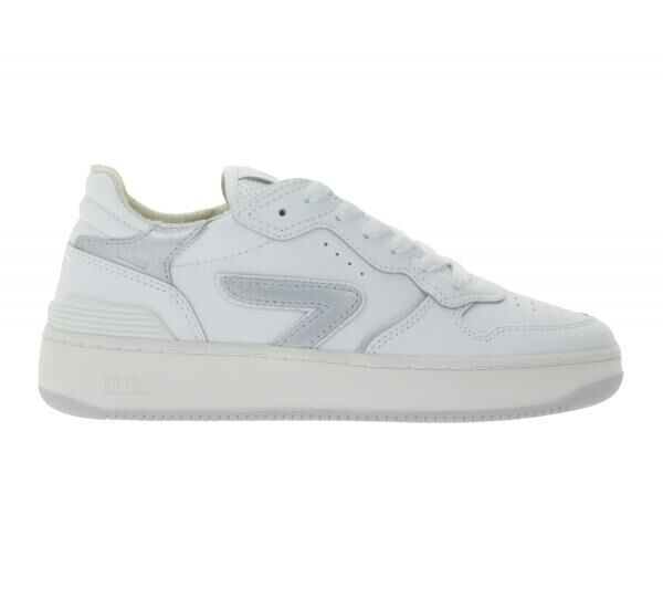 HUB Smash L31 Damen Sneaker mit Terry-F&uuml;tterung Echtleder-Schuhe W5008L31-L10-945 Wei&szlig;/Silber