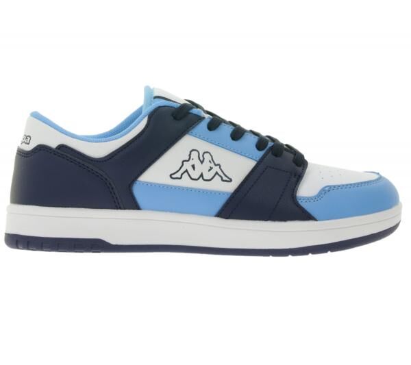 Kappa Kinder Alltags-Sneaker Damen Freizeit-Schuhe Schn&uuml;r-Schuhe Trainings-Schuhe 381U1NW Hellblau/Dunkelblau/Wei&szlig;