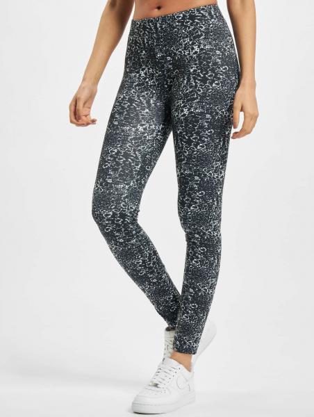 l&auml;ssige Urban Classics Damen Hose Stretch 200 g/m&sup2; Schwarz/Wei&szlig;