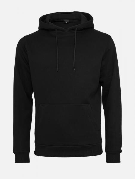 l&auml;ssiger Mister Tee Herren Basic-Hoodie mit Kapuze Baumwoll-Pullover 300 g/m&sup2; Schwarz
