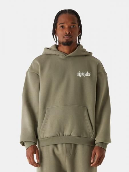 l&auml;ssiger MJ GONZALES Herren Hoodie 330 g/m&sup2; mit Baumwolle Gr&uuml;n