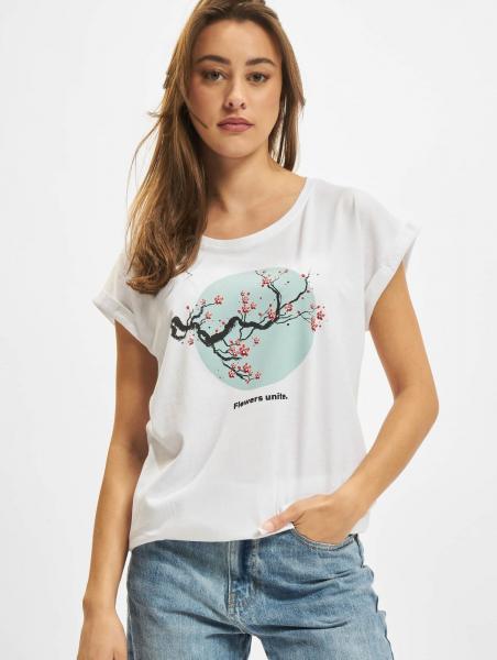 l&auml;ssiges Mister Tee Damen T-Shirt 180 g/m&sup2; mit Baumwolle Wei&szlig;