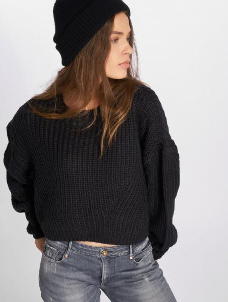l&auml;ssiges Urban Classics Damen Sweatshirt Oversize Schwarz