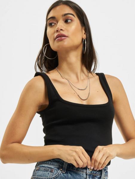 l&auml;ssiges Urban Classics Damen T-Shirt Stretch 270 g/m&sup2; mit Baumwolle Schwarz