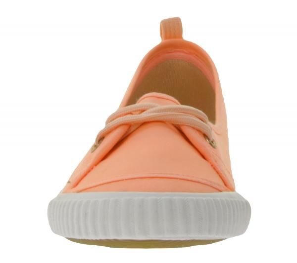 LUHTA Jatta Damen Ballerina Canvas Sneaker mit herausnehmbarer Einlegesohle 9 75522 477L 445 Koralle