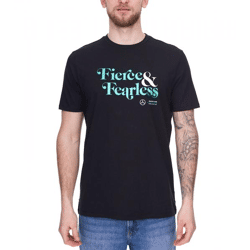 Mercedes-Benz AMG Petronas F1 Fierce and Fearless Graphic Herren T-Shirt Baumwoll-Shirt 701222348 001 Schwarz