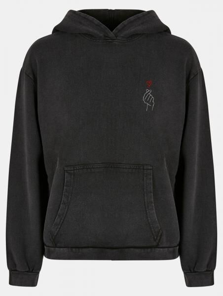 moderner Merchcode Damen Hoodie 300 g/m&sup2; mit Baumwolle Schwarz
