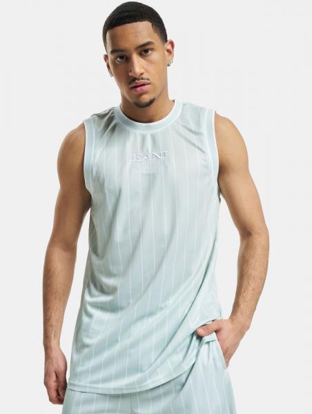 modernes Karl Kani Herren T-Shirt 140 g/m&sup2; Pastell-Blau