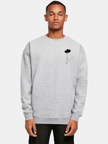 modernes Merchcode Herren Sweatshirt 300 g/m&sup2; mit Baumwolle Grau