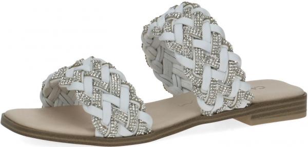 Modische CAPRICE Pantoletten Schlupfschuhe f&uuml;r Damen 9-9-27103-20 167 Wei&szlig;