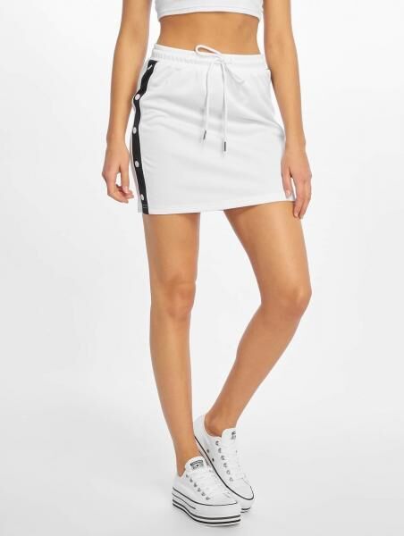 modisches Urban Classics Damen Kleid Kordelzug 250 g/m&sup2; Wei&szlig;/Schwarz
