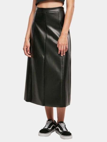 modisches Urban Classics Damen Kleid Stretch Rei&szlig;verschluss 360 g/m&sup2; Schwarz