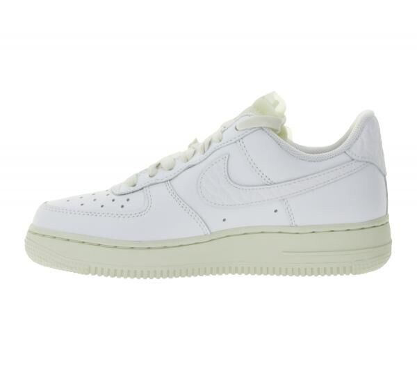 NIKE Air Force 1 LO PRM Unisex Sneaker Echtleder Turnschuhe mit Air-D&auml;mpfung Low-Top Sneaker DN5463 100 Wei&szlig;