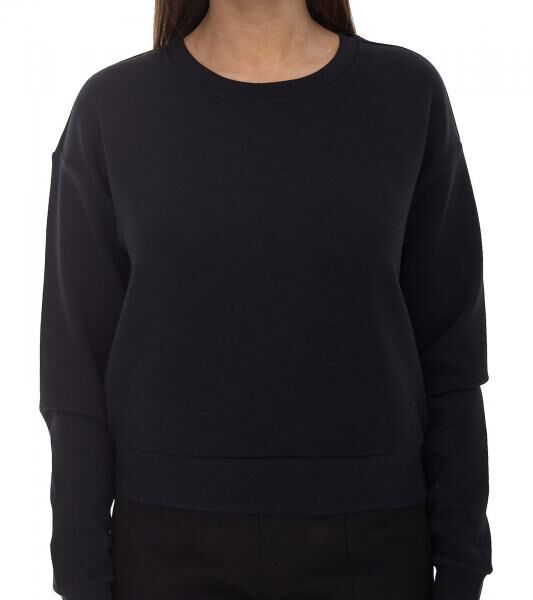 ONLY Play Damen Rundhals-Pullover Sweat-Shirt Basic-Pullover 15230217 Schwarz