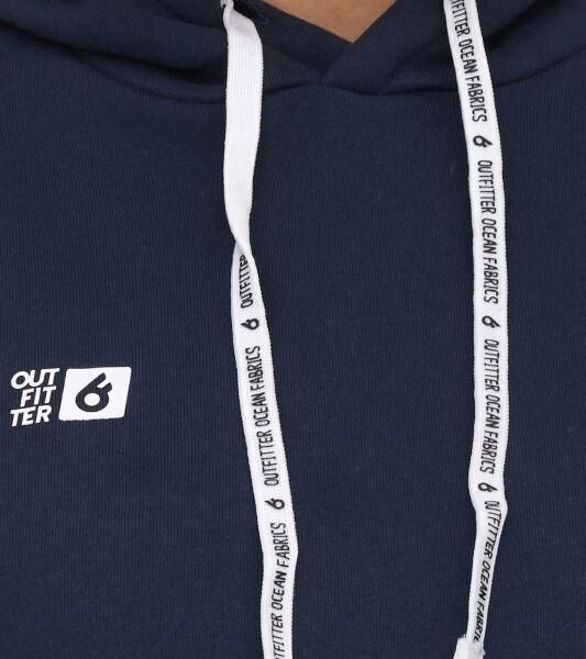 Outfitter Ocean Fabrics Thai Damen Hoodie nachhaltiger Kapuzen-Pullover im Basic-Style OUT-W-1003-OTW-42 Navy
