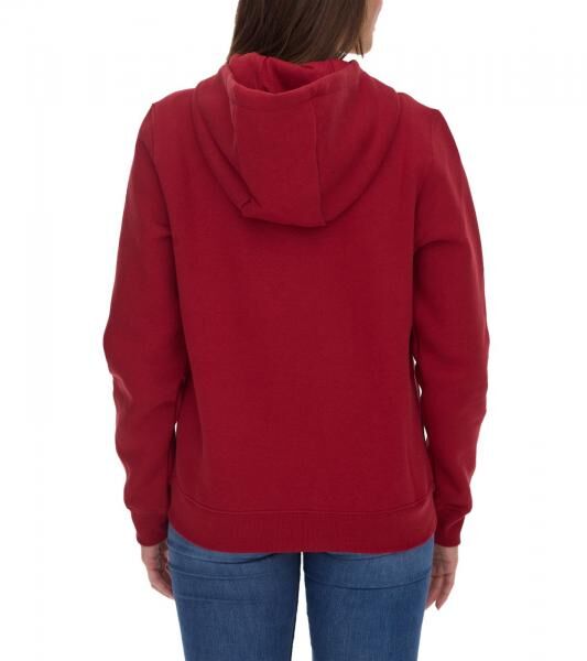 Outfitter Ocean Fabrics Thai Damen Hoodie nachhaltiger Kapuzen-Pullover im Basic-Style OUT-W-1003-OTW-36 Rot