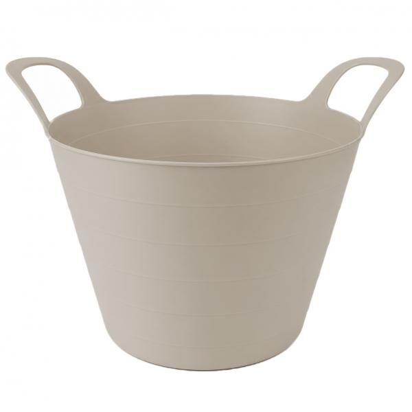 Praktische 30 Liter Universalwanne Flexi-Wanne mit ergonomische Tragegriffe Flexi-Eimer Gartenkorb Wäschekorb ca. 54x42x36 cm  - Kein Farb