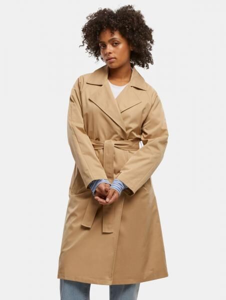 Simple Urban Classics Women's Jacket with Pockets, Beige