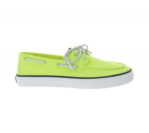 SPERRY Bahama 2.0 Canvas Boots-Schuhe nachhaltige Damen Freizeit-Schuhe mit Memory-Schaum Sohle STS88708 Lime-Gr&uuml;n