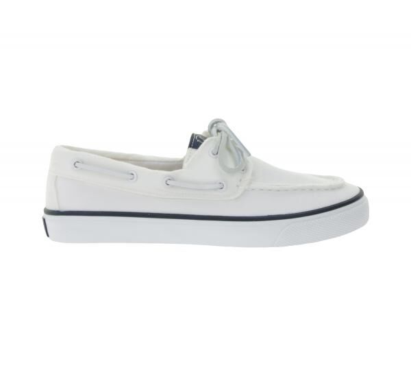 SPERRY Bahama 2.0 Canvas Boots-Schuhe nachhaltige Damen Freizeit-Schuhe mit Memory-Schaum Sohle STS88709 Wei&szlig;
