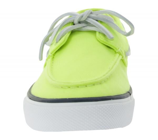 SPERRY Bahama 2.0 Canvas Boots-Schuhe nachhaltige Damen Freizeit-Schuhe mit Memory-Schaum Sohle STS88708 Lime-Gr&uuml;n