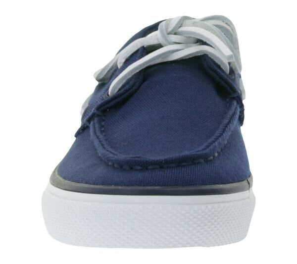 SPERRY Bahama 2.0 Canvas Boots-Schuhe nachhaltige Damen Freizeit-Schuhe mit Memory-Schaum Sohle STS88706 Navy
