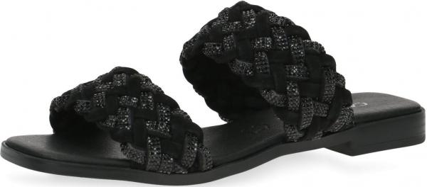 Sportliche CAPRICE Pantoletten Schlupfschuhe f&uuml;r Damen 9-9-27103-20 030 Schwarz