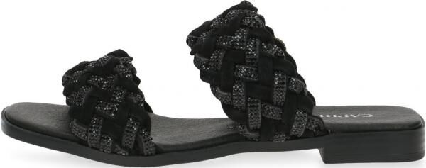 Sportliche CAPRICE Pantoletten Schlupfschuhe f&uuml;r Damen 9-9-27103-20 030 Schwarz