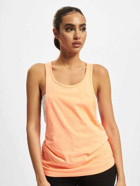 sportliches Urban Classics Damen T-Shirt 140 g/m&sup2; mit Baumwolle Orange