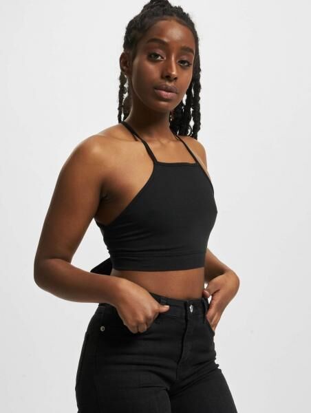 sportliches Urban Classics Damen T-Shirt Stretch 180 g/m&sup2; mit Baumwolle Schwarz