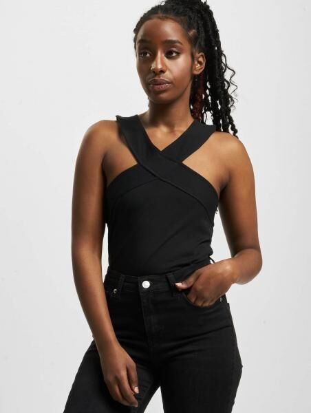 sportliches Urban Classics Damen T-Shirt Stretch 180 g/m&sup2; mit Baumwolle Schwarz
