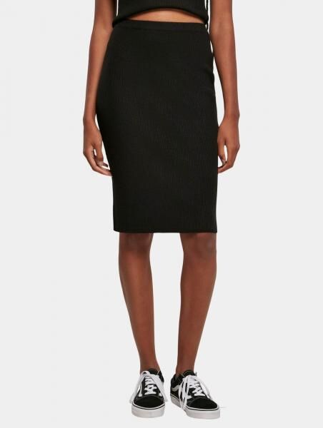 stilvolles Urban Classics Damen Kleid Slim Fit 12 g/m&sup2; Schwarz