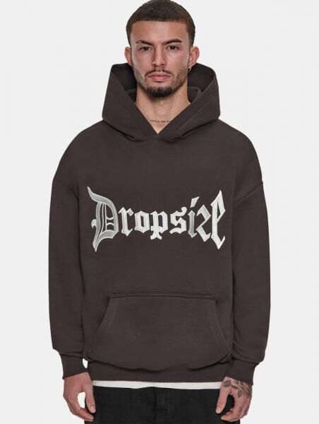 weicher Dropsize Herren Hoodie 360 g/m&sup2; mit Baumwolle Anthrazit