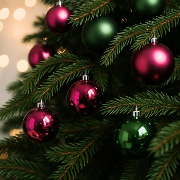 Weihnachtskugeln bruchsicher Beere 44 Stück