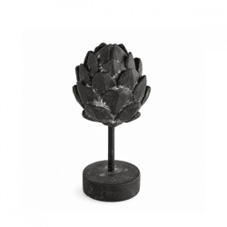 Countryfield Statue Artischocke auf Fuß Davor schwarz 18 cm