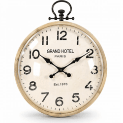 J-Line Wanduhr Grand Hotel Holzkugel 107 cm