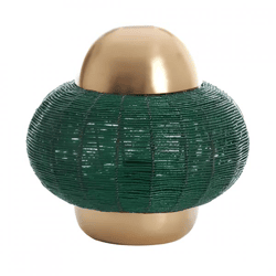 Light & Living Tischleuchte Cetara EU-Stecker grün 26 cm