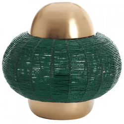Light & Living Tischleuchte Cetara EU-Stecker grün 33 cm
