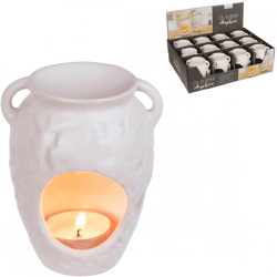 Out of the Blue waxbrander kruik wit 11 cm