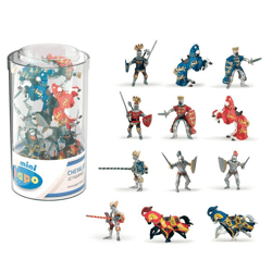 Papo 33016 - Mini knight (plastic container, 12 pieces) - play figure