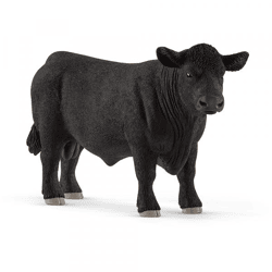 Schleich 13879 - Black Angus bull play figure