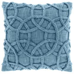 Unique Living kussen Everon jeans blue 45 x 45 cm