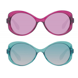adidas Damen Sonnenbrille Schmetterlings-Brille Gradient-Brille UVA & UVB Schutz Filterkategorie 2 Urlaubs-Brille Violett oder Türkis