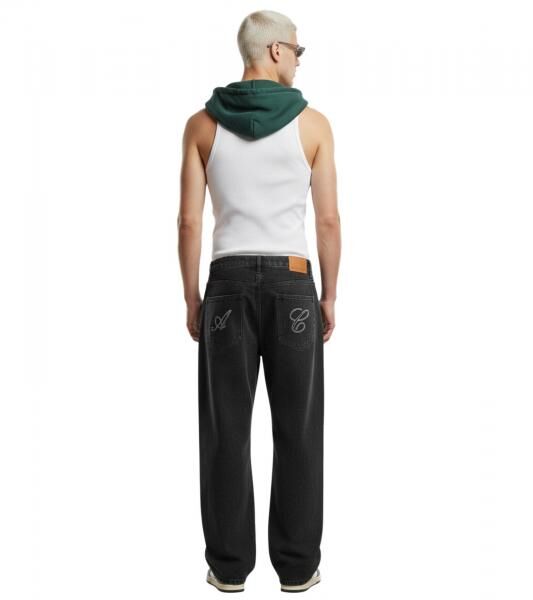 Another Cotton Lab DAD Herren Denim-Hose im 5-Pocket-Style Jeans-Hose Baumwoll-Hose PD00003485 Schwarz