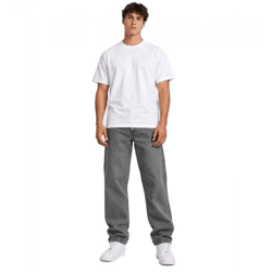 bequeme DEF Herren Jeans aus reiner Baumwolle Alltags-Hose Grau