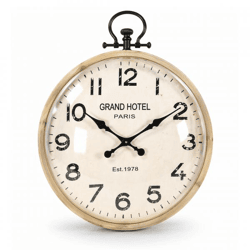 J-Line Wanduhr Grand Hotel Holzkugel 92 cm
