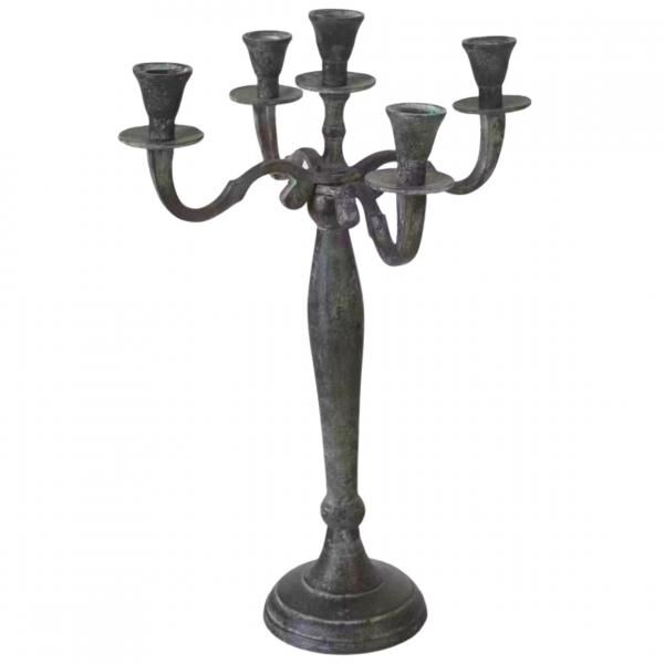 Kerzenleuchter Classic Aluminium Antik-Look 40 cm